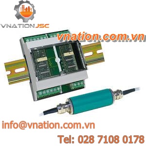 signal amplifier / DIN rail / for strain gauge sensors / multi-channel