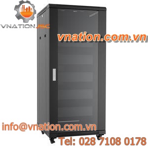 security cabinet / free-standing / hinged door / steel