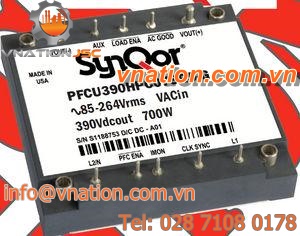 AC/DC power supply / with power factor correction (PFC) / closed frame / for printed circuit boards