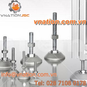 machine foot / leveling / aluminum