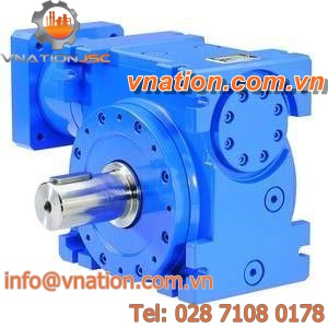 worm servo-gearbox / orthogonal / low-backlash