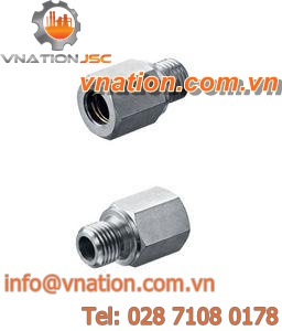 threaded quick coupling / for pipes / compact