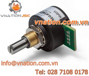 single-turn rotary encoder / absolute / solid-shaft / analog