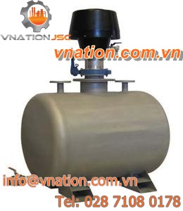 vacuum tank / storage / stainless steel / horizontal