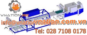 tray packer sleeve wrapping machine with heat shrink film / automatic / sachet / food
