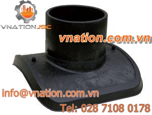reducer fitting / straight / plastic / for pipes