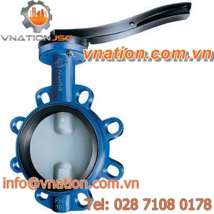 butterfly valve / lever / isolation / for wastewater