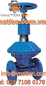 diaphragm valve / handwheel / isolation / for chemicals