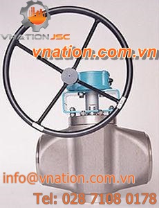 ball valve / handwheel / regulating / for chemicals