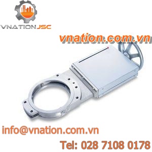 knife gate valve / handwheel / shut-off / for bulk materials