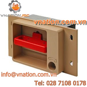 emergency brake handle / aluminium / rugged / wall-mounted