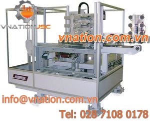 automatic labeler / side / for flat products / in-line