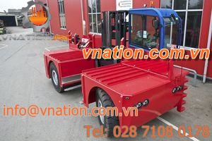 diesel engine forklift / lateral / side-loader / for heavy loads