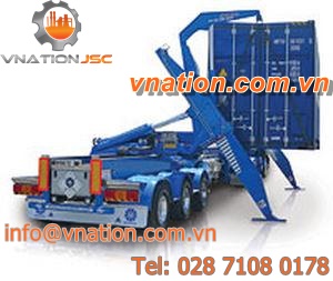 container trailer / 3-axle / self-loading container