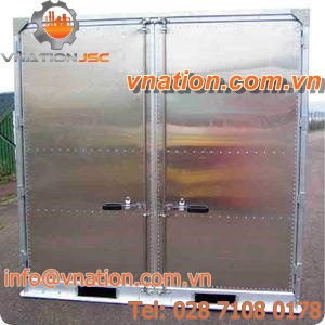 storage cabinet / double-door / aluminum / lockable