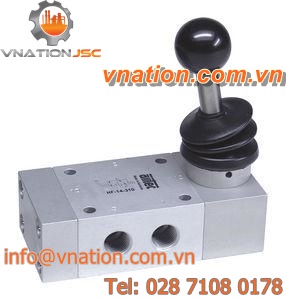 spool pneumatic directional control valve / manual / 5/3-way / 3-way