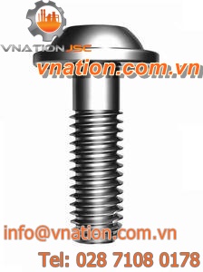 Torx screw / button head / for metal / shoulder