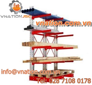 cantilever shelving / for long items / light-weight / medium-duty