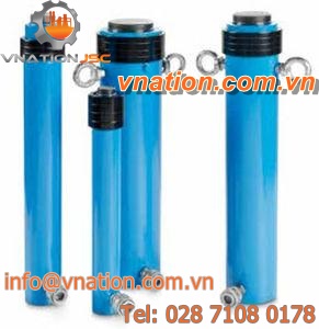 hydraulic cylinder / single-acting / long-stroke