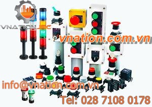 illuminated push-button switch / electromechanical / compact / IP65