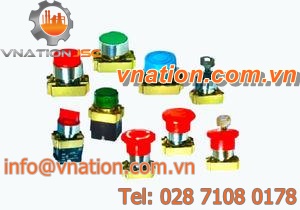 illuminated push-button switch / electromechanical / robust