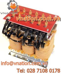 electrical power supply transformer / three-winding / floor-standing / three-phase