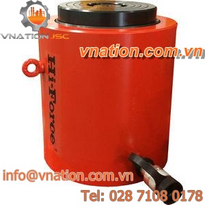 hydraulic cylinder / single-acting load-return / heavy-duty / for construction equipment