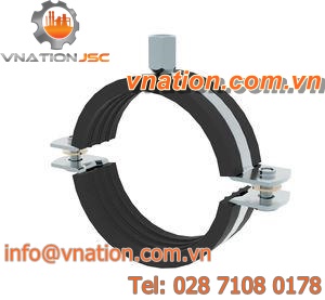 screw hose clamp / galvanized steel / with seal / vibration-resistant