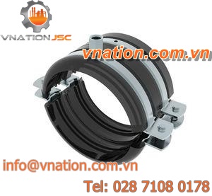 galvanized steel hose clamp / with seal / corrosion-proof