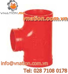 reducing fitting / grooved / T