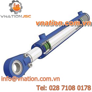 hydraulic cylinder / piston / double-acting / welded