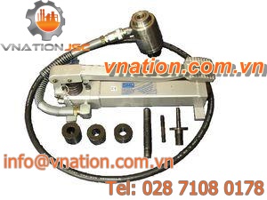 hydraulic punching machine / for metal sheets / portable / rotary
