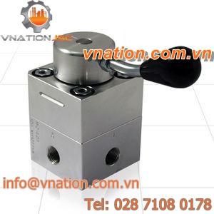 rotary pneumatic directional control valve / manual / 4-way