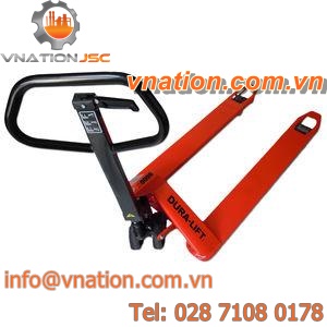 hand pallet truck / walk-behind / for warehouses / low-profile