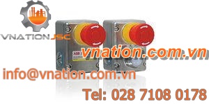 momentary push-button switch / emergency stop / single-pole / robust