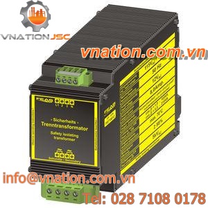electrical power supply transformer / AC / epoxy resin / DIN rail mount