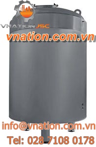 purified water tank / storage / stainless steel / vertical