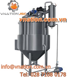 vacuum evaporator / process / for solvents