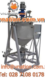 cylindro-conical homogenizer / batch / for the food industry / vacuum