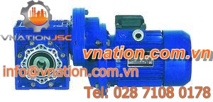 single-phase electric gearmotor / orthogonal / worm / modular