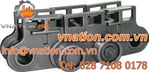 chain conveyor / carton / flexible / horizontal