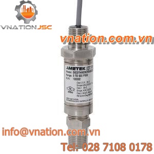 intrinsically safe pressure transmitter / industrial / for hazardous areas / stainless steel