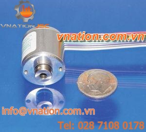 incremental rotary encoder / optical / hollow-shaft / miniature