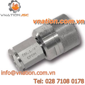 female quick coupling / threaded / high-pressure / with seal