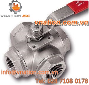 ball valve / manual / for gas / flange