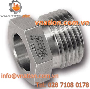 screw with hexagonal head / stainless steel