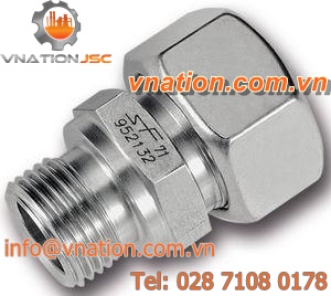 cutting ring fitting / union / male / threaded