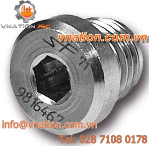 round plug / male / stainless steel / blanking
