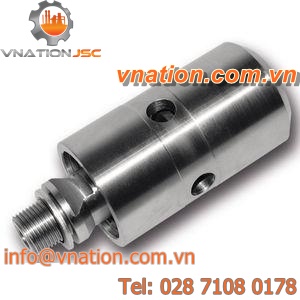 high-speed rotary union / for water / multi-passage / stainless steel