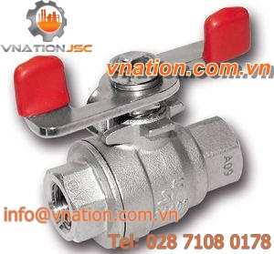 ball valve / manual / for gas / 2-piece